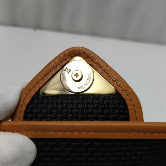 Authentic YSL - Yves Saint Laurent clutch bag Vintage PVC leather black/ brown - Picture 15 of 15